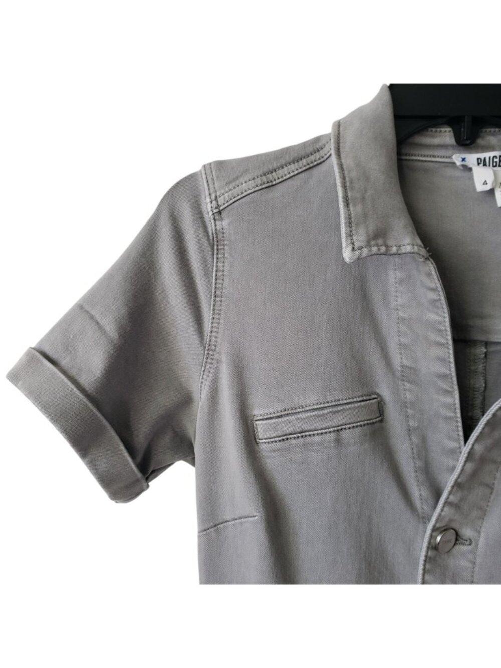 PAIGE $279 Carly Jumpsuit Short Sleeve Wide Leg Drawstring Stretchy - Picture 4 of 15
